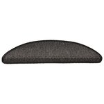 vidaXL Tapis d'escalier autocollants 15 Pièces 56x17x3 cm Anthracite