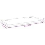 vidaXL Dessus de bureau 100x50x4 cm bambou