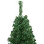 vidaXL Arbre de Noël artificiel avec branches épaisses vert 120 cm PVC