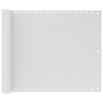 vidaXL Écran de balcon Blanc 75x300 cm PEHD