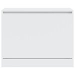 vidaXL Armoire à chaussures blanc 80x34x63 cm bois d'ingénierie