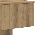 vidaXL Table basse chêne artisanal 60x60x31 5 cm bois d'ingénierie