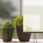 vidaXL Store Roulant Extérieur Rayé Réglable Crème 220 x 250 cm tissu