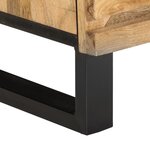 vidaXL Tables de chevet 2 Pièces 40x34x46 cm bois massif de manguier brut