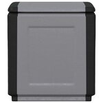 vidaXL Boîte de rangement de jardin 54x53x57 cm 130 L Gris foncé noir