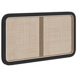 vidaXL Tête de lit avec tête de lit Noir 100 x 55 x 3 cm Rotin