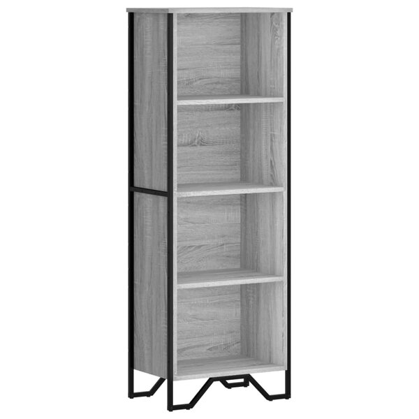 vidaXL Bibliothèque sonoma gris 50x31x137 5 cm bois d'ingénierie
