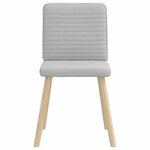 vidaXL Chaises à manger lot de 2 gris nuage tissu