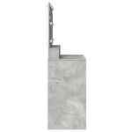 vidaXL Coiffeuse Gris béton 100 x 41 x 135 cm Bois d'ingénierie