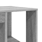 vidaXL bureau d'ordinateur gris sonoma gris sonoma panneau de particules