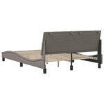 vidaXL Cadre de lit sans matelas taupe 140x200 cm tissu