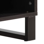 vidaXL Meuble TV 100x34x46 cm bois massif de manguier brut