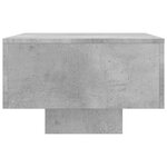vidaXL Table basse gris béton 100x49 5x31 cm bois d'ingénierie