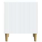 vidaXL Cabinet de chevet Blanc 43 x 34 5 x 50 cm Bois d'ingénierie