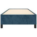 vidaXL Cadre de lit sans matelas bleu foncé 80x200 cm velours