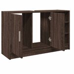 vidaXL Armoire d'évier chêne marron 90x29x55 cm bois d'ingénierie