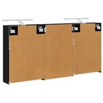 vidaXL Ensemble de Meubles de Salle de Bain 3 Pièces 126 x 16 x 62.5 cm