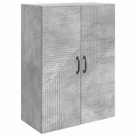 vidaXL Armoire Murale Gris béton 66 x 34 5 x 90 cm Bois d'ingénierie