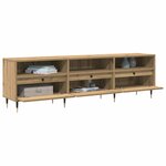 vidaXL Meuble TV Chêne artisanal 150 x 30 x 45 cm Bois d'ingénierie