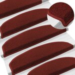 vidaXL Tapis d'escalier auto-adhésifs 15 pièces 80 x 24 5 x 3 5 cm
