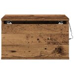vidaXL Cabinet de chevet mural avec tiroir Bois Ancien 50 x 36 x 30 cm