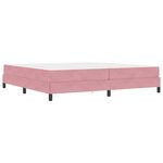 vidaXL Lit boxspring avec matelas Rose 200 x 200 cm Velours