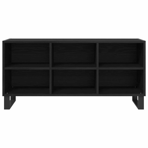 vidaXL Meuble TV Chêne noir 103 5 x 30 x 50 cm Bois d'ingénierie