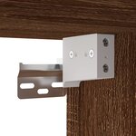 vidaXL Meuble TV mural Chêne marron 40x34 5x60 cm