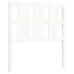 vidaXL Cadre de lit sans matelas blanc 100x200 cm bois massif