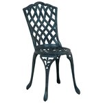vidaXL Ensemble de tables de jardin 5 Pièces Vert Aluminium coulé