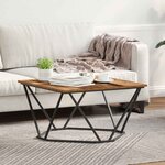 vidaXL Table basse Bois ancien 80 x 80 x 45 cm