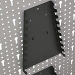 vidaXL Panneaux perforés muraux 3 Pièces 40x58 cm Acier