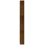 vidaXL Armoire à chaussures Chêne fumé 59x17x169 cm Bois d'ingénierie