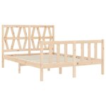 vidaXL Cadre de lit sans matelas 140x190 cm bois de pin massif