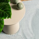 vidaXL Tapis HUARTE à poils courts doux et lavable bleu 160x160 cm