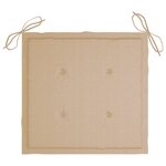 vidaXL Chaises à manger d'extérieur lot de 2 et coussins Acacia massif