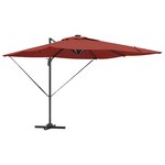 vidaXL Parasol Terre cuite 286 x 284 x 270 cm Aluminium et polyester