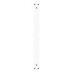 vidaXL Pieds de table basse en forme de V  2 pièces  blanc  70 x (30-31 3) cm  acier