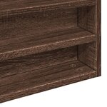 vidaXL Armoire à vitrine chêne marron 100x8 5x75 cm bois d'ingénierie