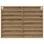 Cabinet Vitrine vidaXL en Chêne Artisan 100x8 5x75 cm en Bois Aggloméré