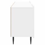 vidaXL Meuble TV Blanc brillant 150 x 31 x 52 cm Bois d'ingénierie