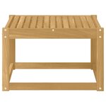 vidaXL Table de jardin Bois d'Acacia Massif Blanc 59 x 59 x 37 cm