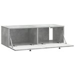 vidaXL Meuble TV mural Gris béton 99 x 41 x 30 cm Bois d'ingénierie