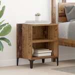 vidaXL cabinet de chevet Bois Vieilli 40x30x50 cm Bois d'ingénierie