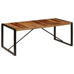 vidaXL Table à dîner 200x100x75 cm Bois de Sesham solide