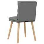 vidaXL Chaises à manger lot de 6 gris foncé tissu