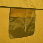 vidaXL Tente de douche WC Dressing Jaune