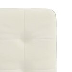 vidaXL Chaises à manger lot de 4 Crème Velours