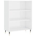 vidaXL Bibliothèque blanc brillant 69 5x32 5x90 cm bois d'ingénierie