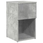 vidaXL Armoire de lit 2 Pièces Gris béton 29 x 31 5 x 49 cm